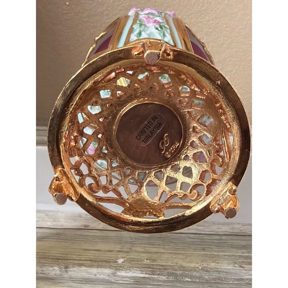 Franklin Mint House of Fabergé Carousel Horse Musical Egg  7" - No Box or COA - Picture 11 of 13